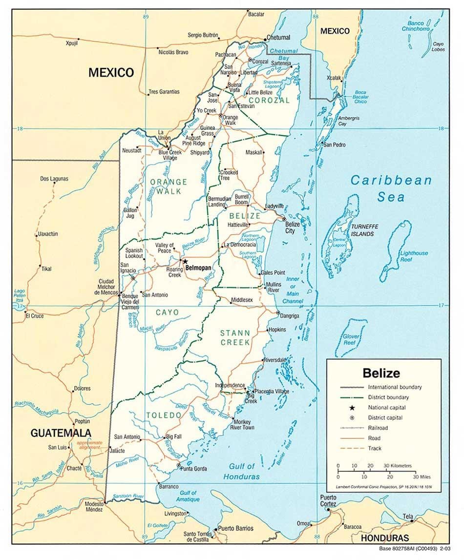 Belize ám kort