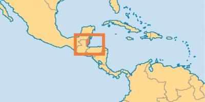 Belize staðsetningu á heiminum kort