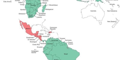 Kort af Belize malaríu 