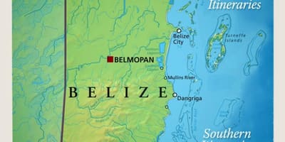 Kort af Belize sigla