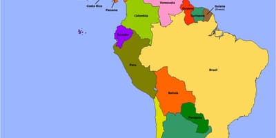Kort af Belize suður-ameríku